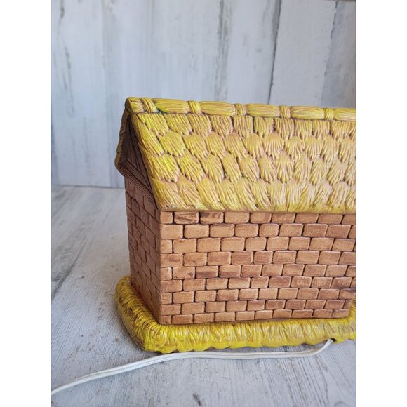 BB vintage ceramic nativity scene stable animals Jesus Xmas home decor - Picture 8 of 11